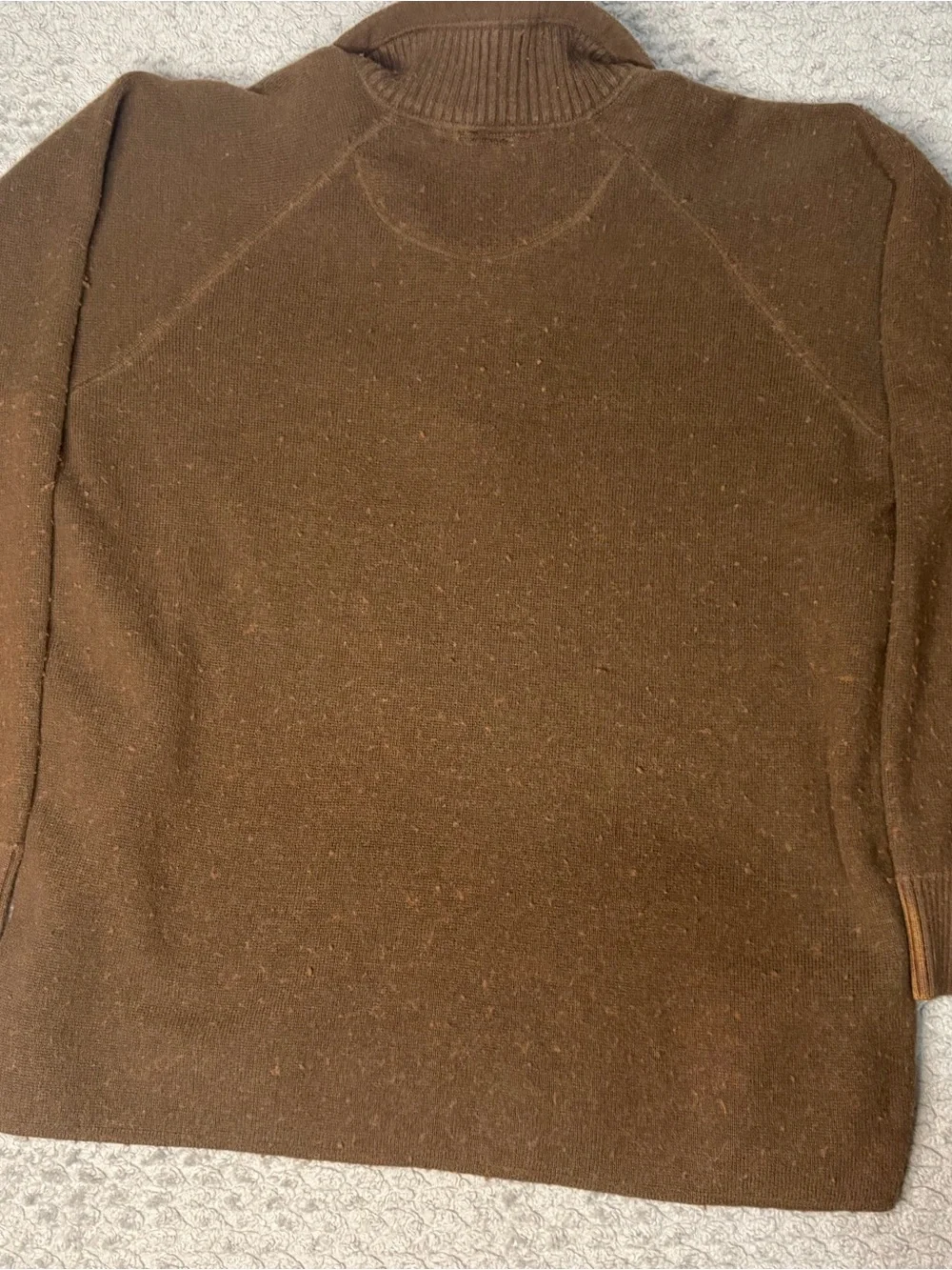 The North Face Men's Brown Half-Zip Pullover Sweater